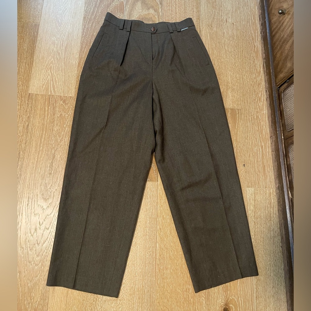Vintage wool high waist trousers